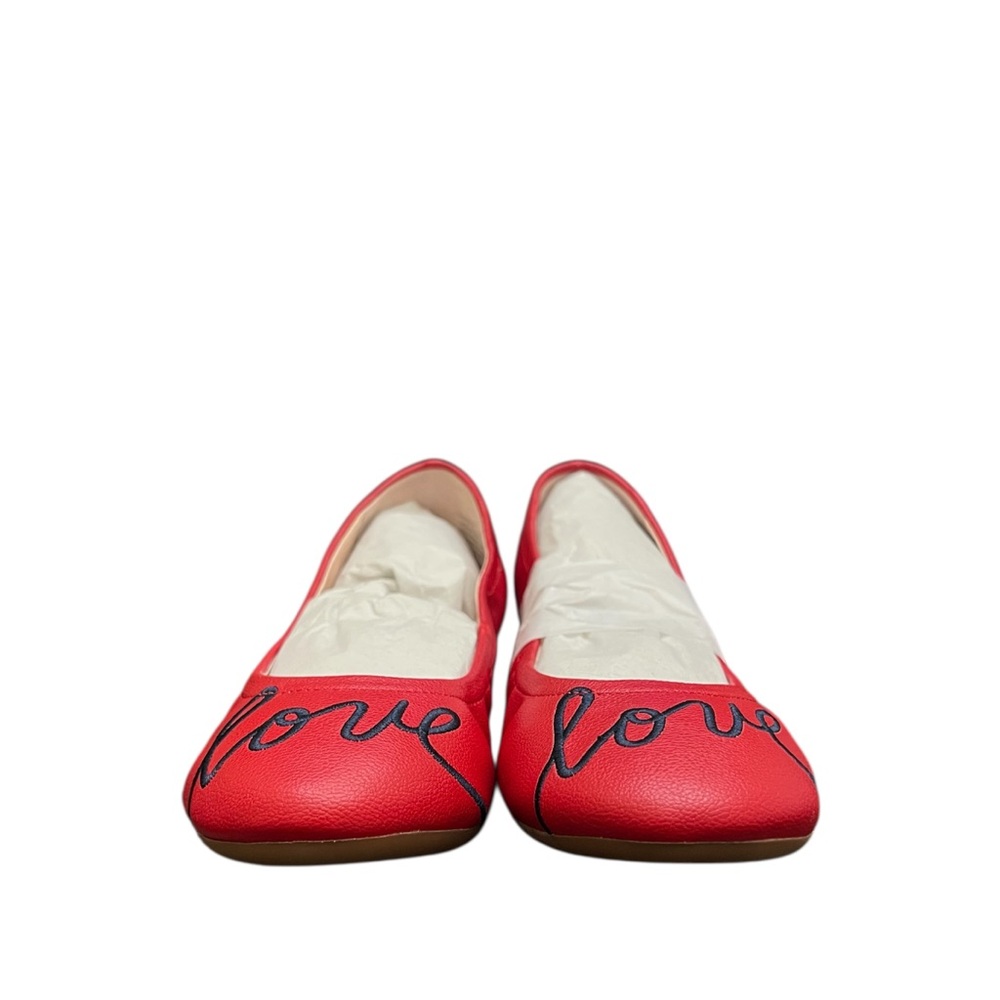 ELLEN DEGENERES - RED BLUE ED BALLET FLATS - Picture 3 of 12